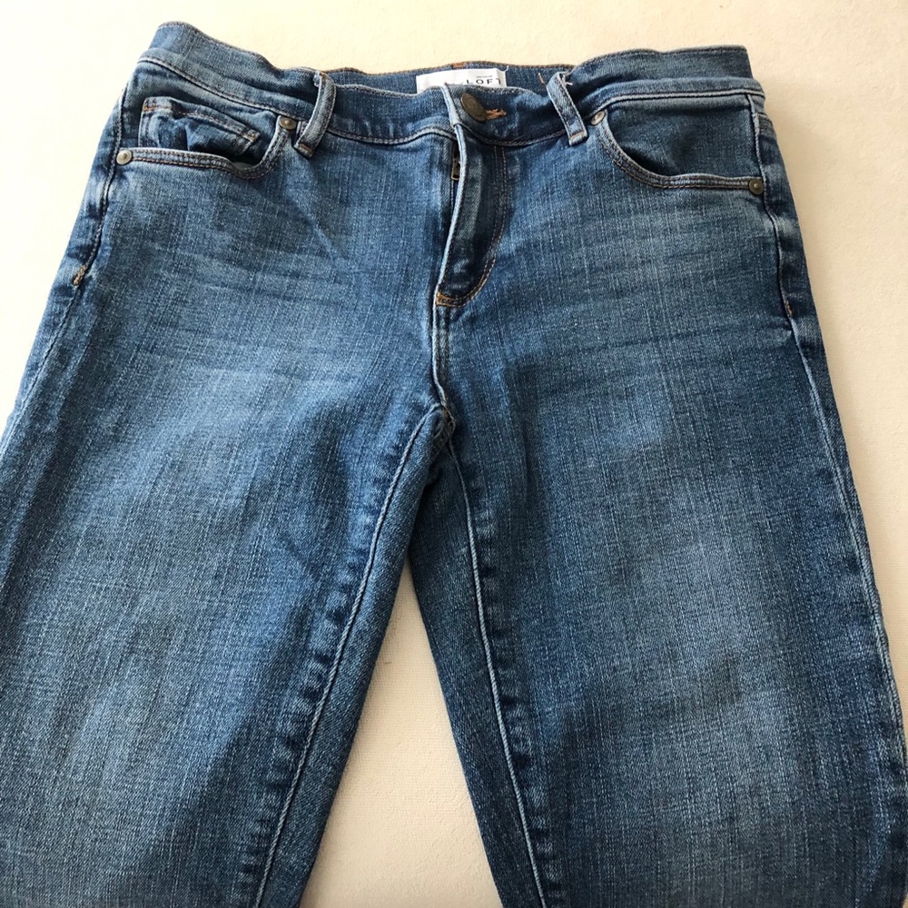 Loft Modern Skinny Medium Wash Jeans
